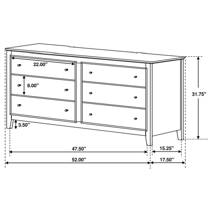 Selena 4-piece Twin Bedroom Set Cream White