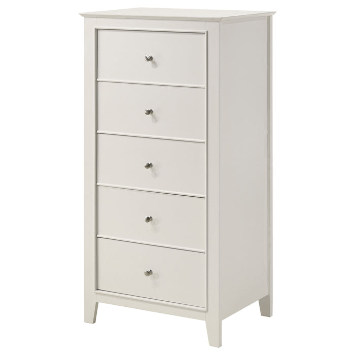 Selena 5-drawer Bedroom Chest Cream White