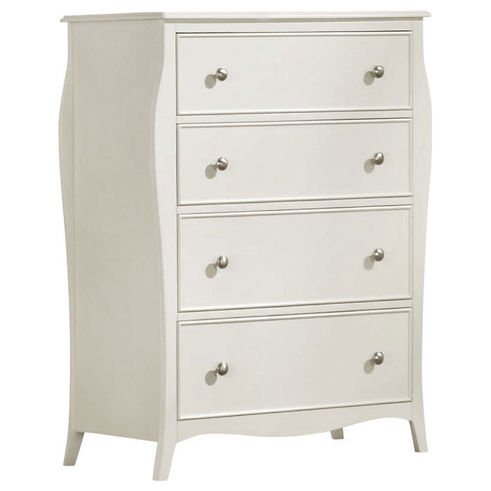 Dominique 4-drawer Bedroom Chest Cream White