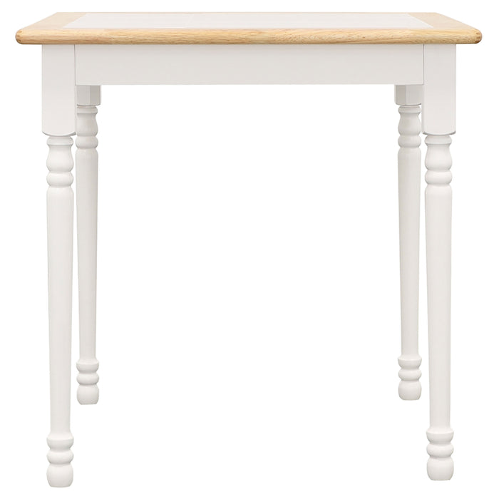 Carlene Square 29-inch Wood Tile Top Dining Table White