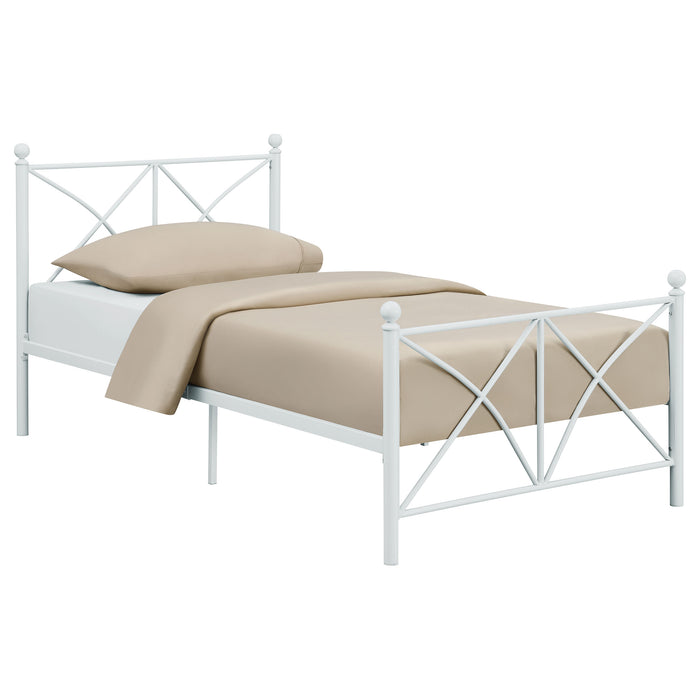 Hart Metal Full Open Frame Bed White