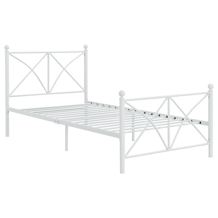 Hart Metal Full Open Frame Bed White