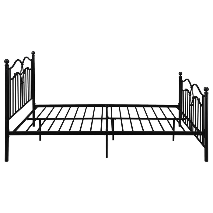 Klossen Metal Queen Open Frame Bed Black