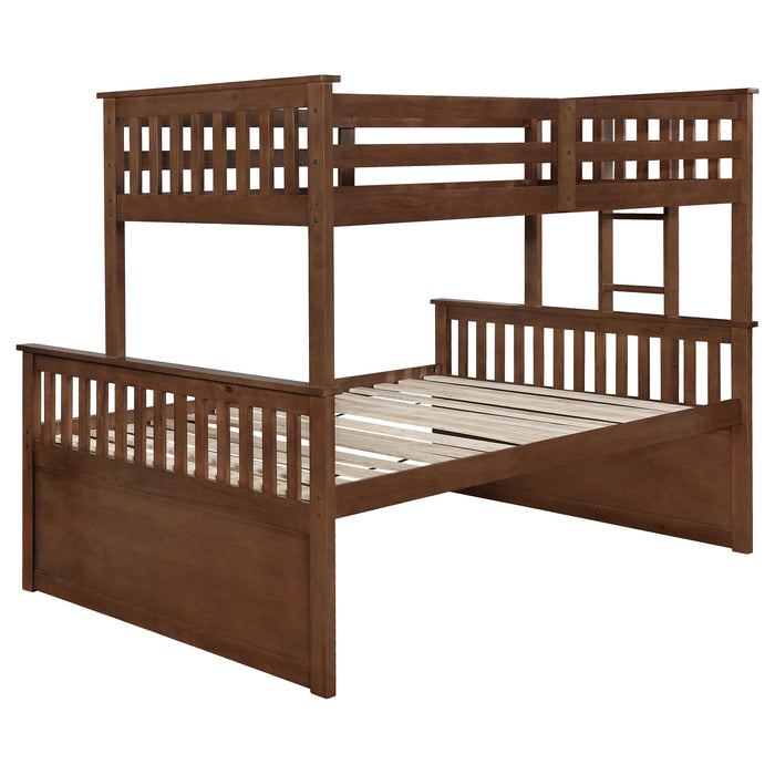 Atkin 3-drawer Twin XL Over Queen Bunk Bed Weathered Walnut