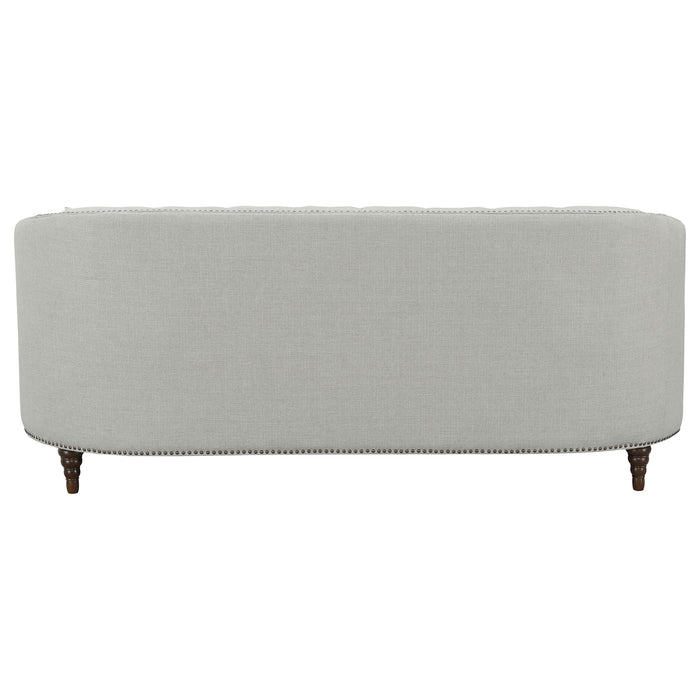 Avonlea Upholstered Sloped Arm Sofa Grey Fabric