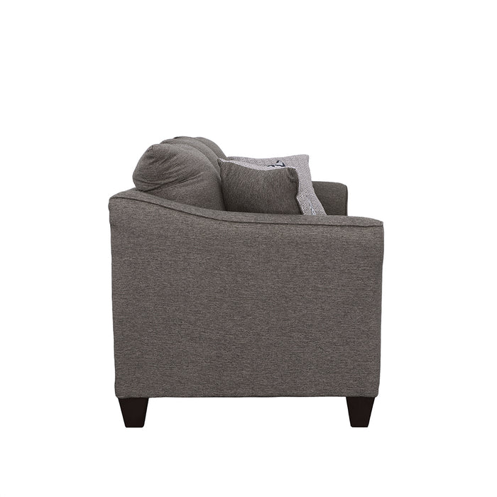 Salizar Upholstered Flared Arm Sofa Charcoal Grey