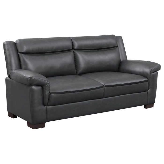 Arabella Upholstered Padded Arm Sofa Grey