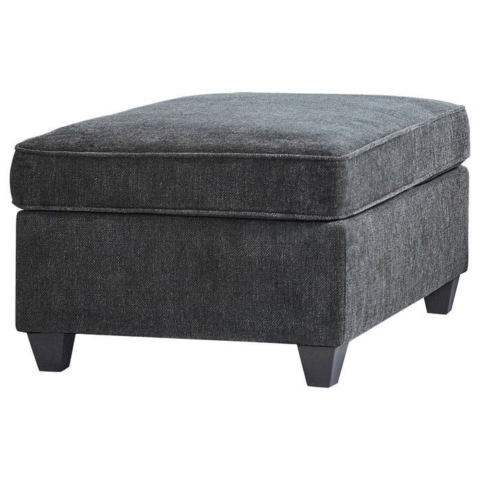 Mccord Rectangular Upholstered Ottoman Dark Grey