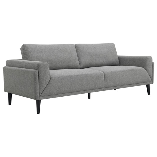 Rilynn 3-piece Upholstered Track Arm Sofa Set Grey