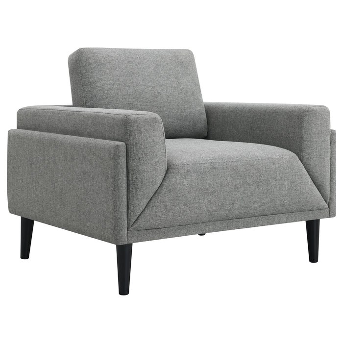 Rilynn Upholstered Track Arm Accent Chair Grey