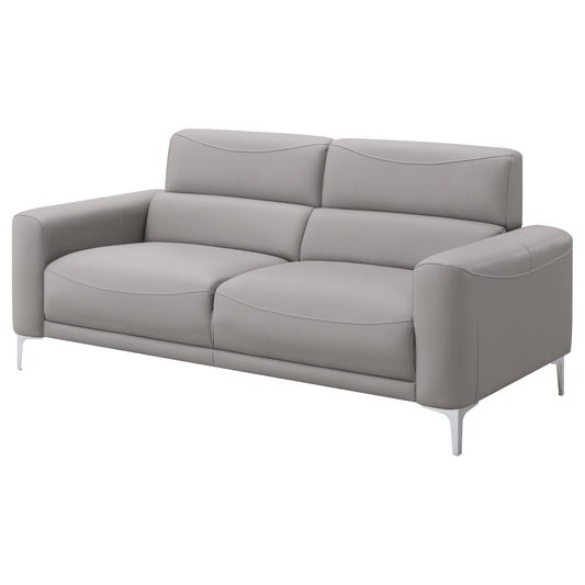 Glenmark Upholstered Track Arm Sofa Taupe