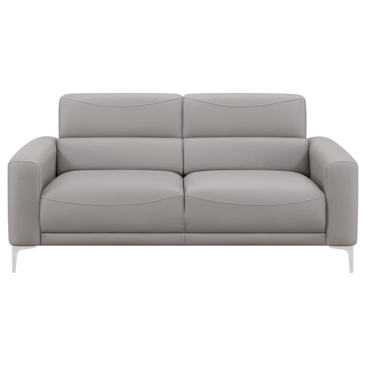 Glenmark 3-piece Upholstered Track Arm Sofa Set Taupe