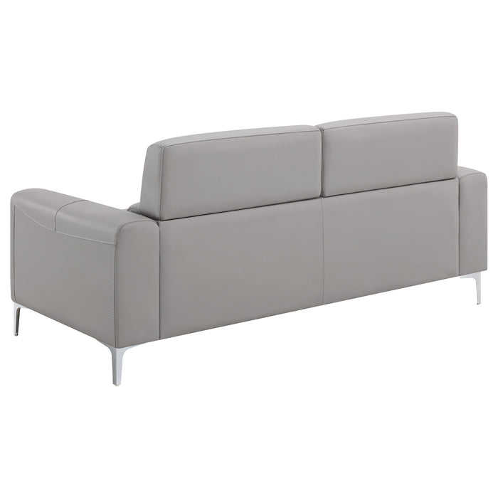 Glenmark 3-piece Upholstered Track Arm Sofa Set Taupe