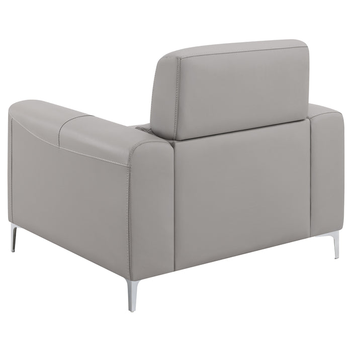 Glenmark 3-piece Upholstered Track Arm Sofa Set Taupe