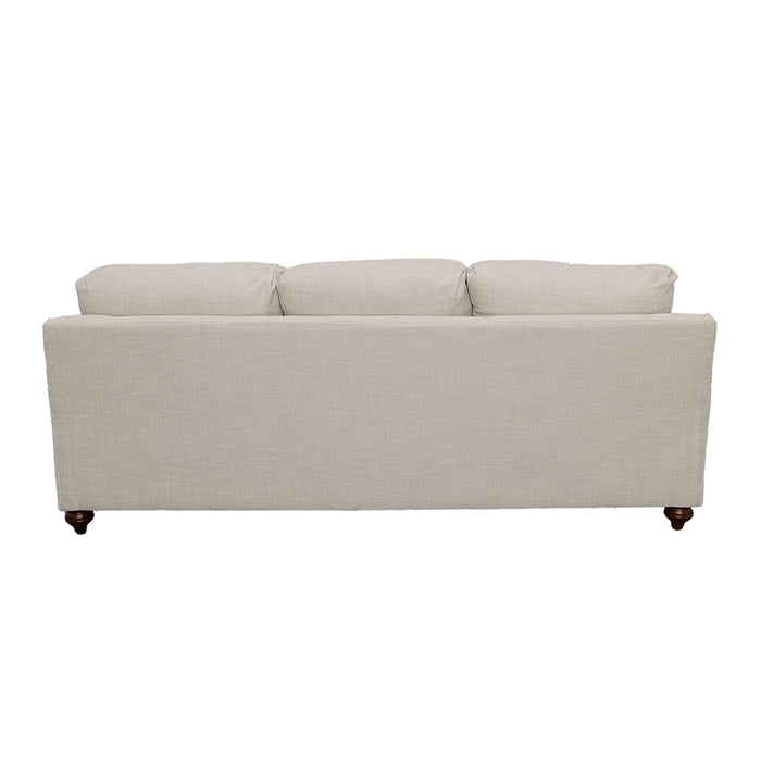 Glenn Upholstered English Arm Sofa Light Grey and Grey