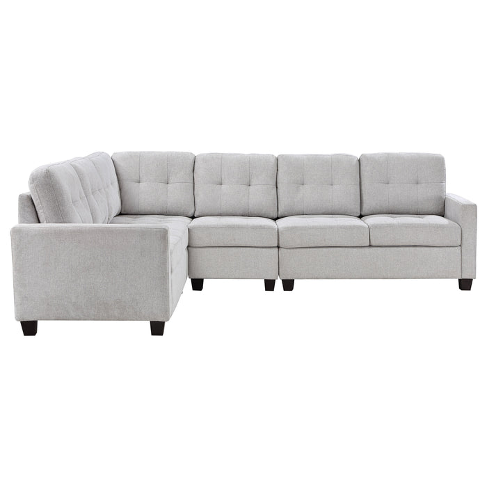 Georgina 4-piece Upholstered Modular Sectional Sofa Beige