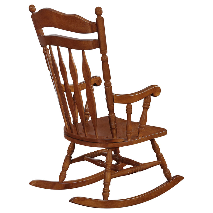 Aylin Solid Wood Rocking Chair Medium Brown