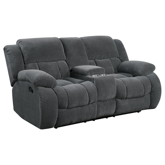 Weissman 2-piece Upholstered Reclining Sofa Set Grey