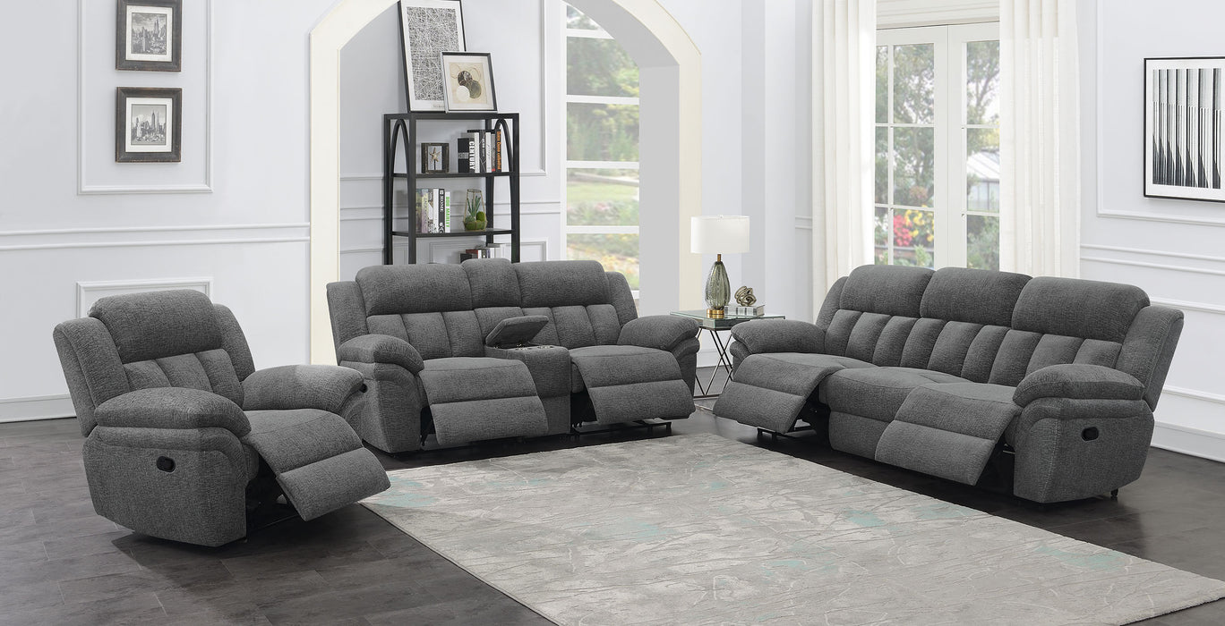 Bahrain Upholstered Motion Sofa Charcoal