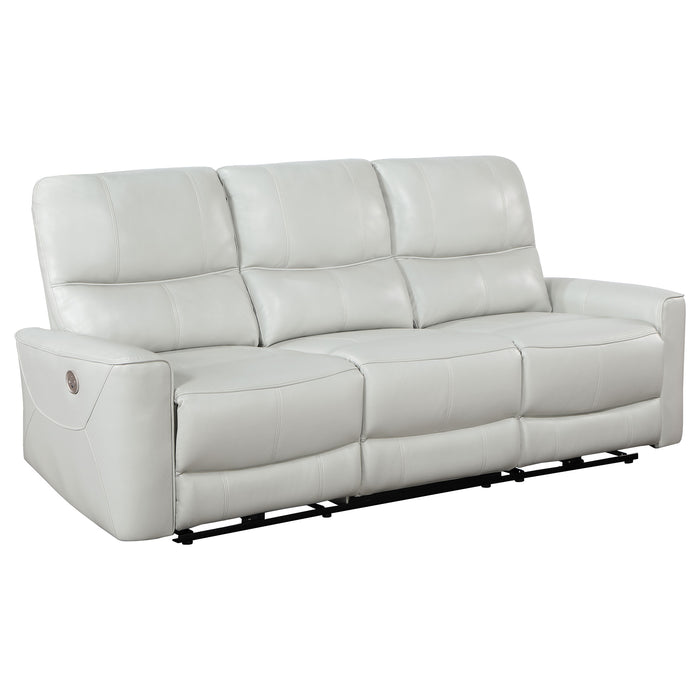 Greenfield 2-piece Power Reclining Sofa Set Ivory