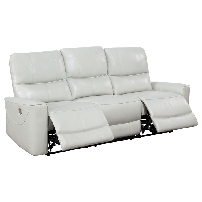 Greenfield 2-piece Power Reclining Sofa Set Ivory