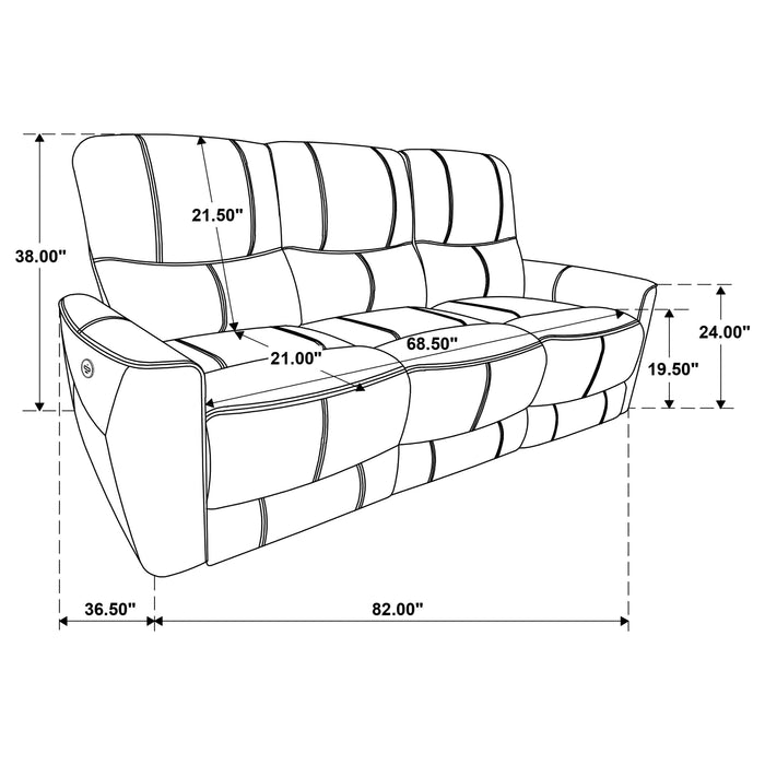 Greenfield 2-piece Power Reclining Sofa Set Ivory