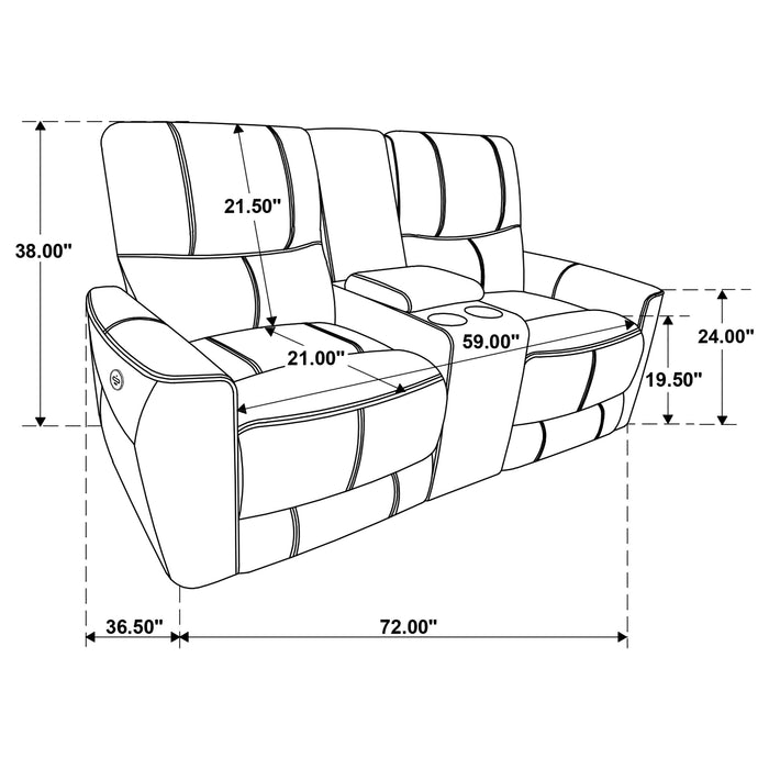 Greenfield 3-piece Power Reclining Sofa Set Ivory