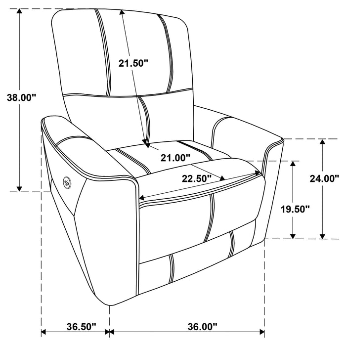 Greenfield 3-piece Power Reclining Sofa Set Ivory