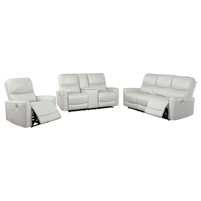 Greenfield 3-piece Power Reclining Sofa Set Ivory