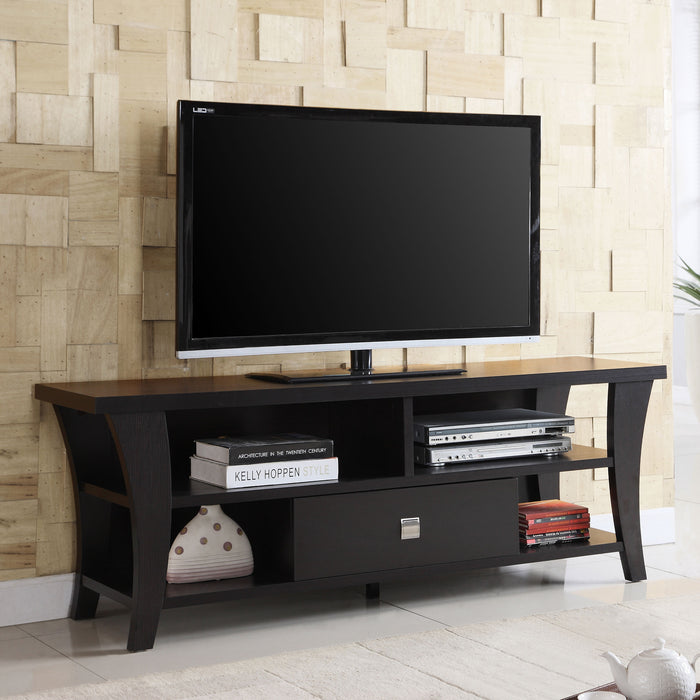 Anita 1-drawer Engineered Wood 60" TV Stand Cappuccino