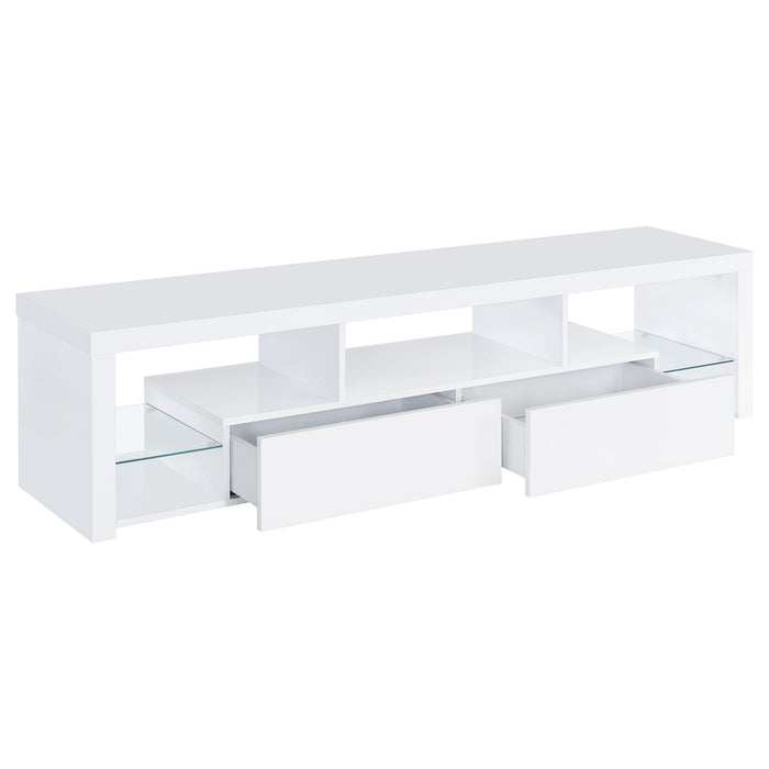 Jude 3-piece 71" TV Entertainment Center White High Gloss