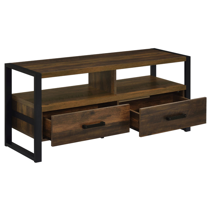 James 2-drawer Engineered Wood 48" TV Stand Dark Pine