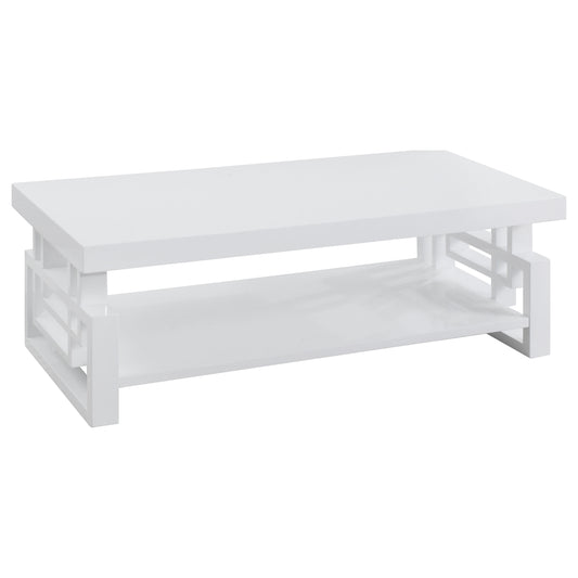 Schmitt Rectangular Coffee Table White High Gloss