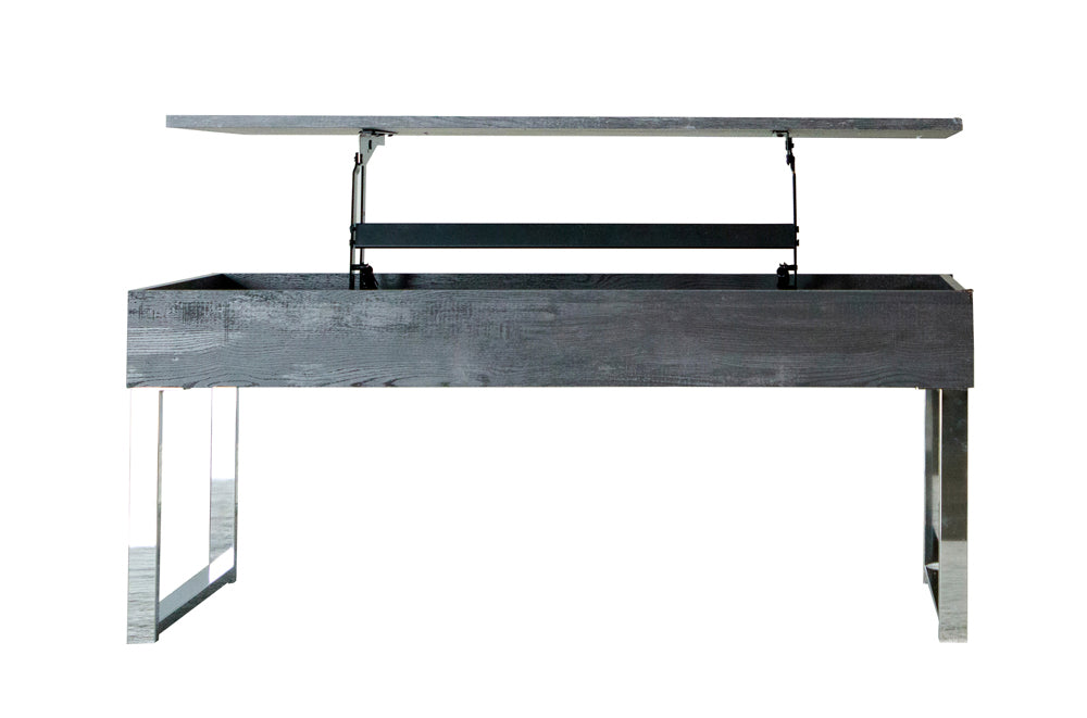 Aldine Rectangular Lift Top Coffee Table Dark Charcoal