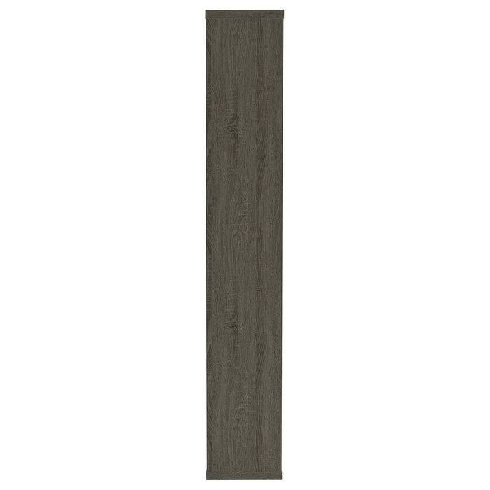 Corey 71-inch 8-shelf Bookshelf Weathered Grey