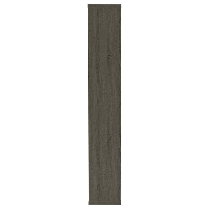 Howie 71-inch 8-shelf Bookshelf Weathered Grey