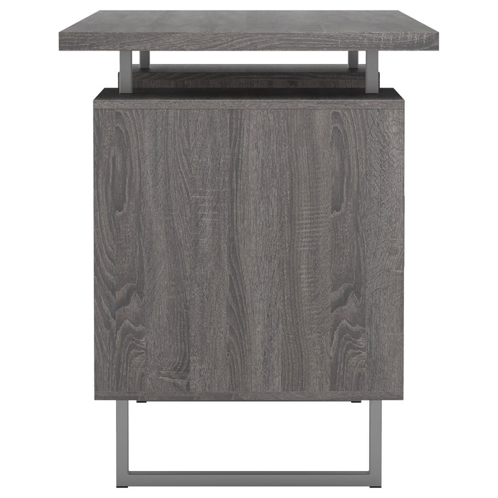 Lawtey 60-inch 2-drawer Office Computer Desk Weathered Grey