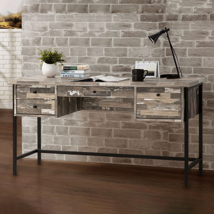 Kemper 4-drawer Writing Desk Salvaged Cabin