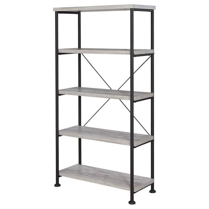 Analiese 63-inch 4-shelf Bookshelf Grey Driftwood