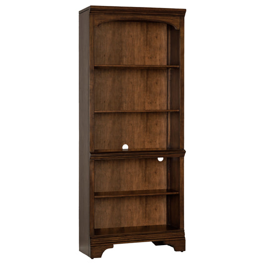 Hartshill 78-inch 5-shelf Bookcase Burnished Oak