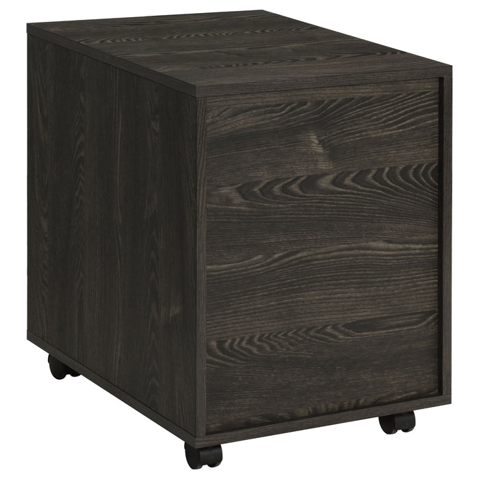 Noorvik 2-drawer Home Office Mobile File Cabinet Dark Oak