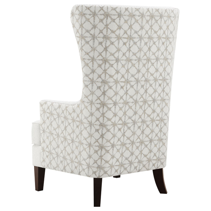 Pippin Upholstered High Wingback Accent Chair Latte