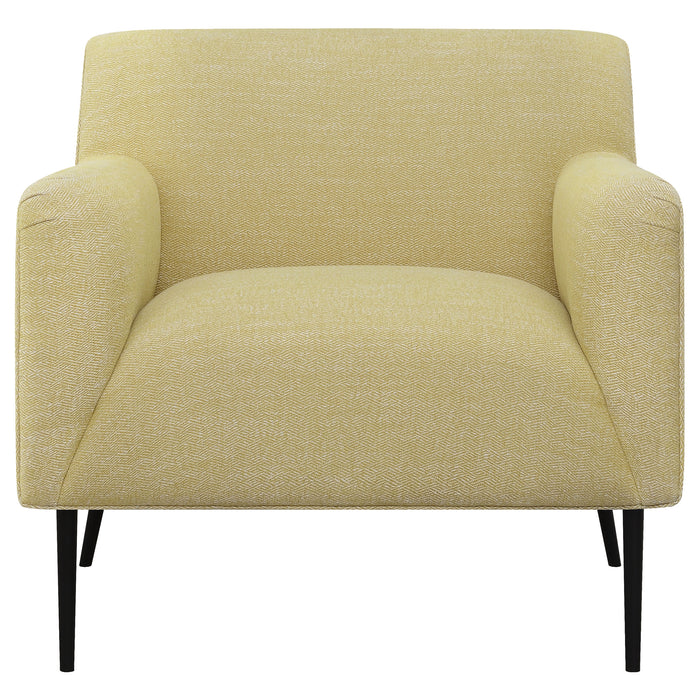 Darlene Upholstered English Arm Accent Chair Lemon