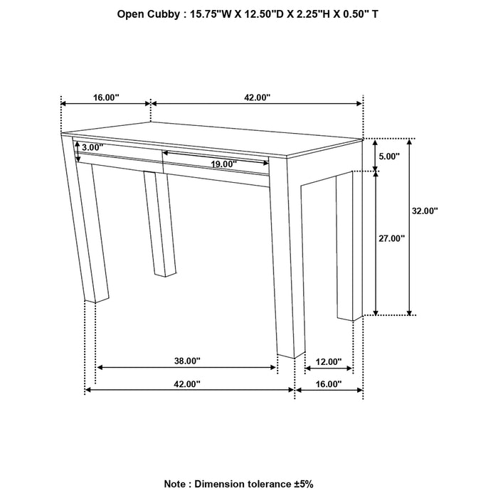 Jamesia 2-drawer Wood Entryway Console Table Warm Chestnut