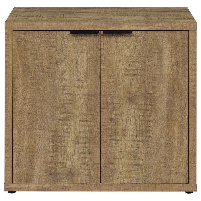 Pepita 2-door Engineered Wood Accent Cabinet Mango Brown