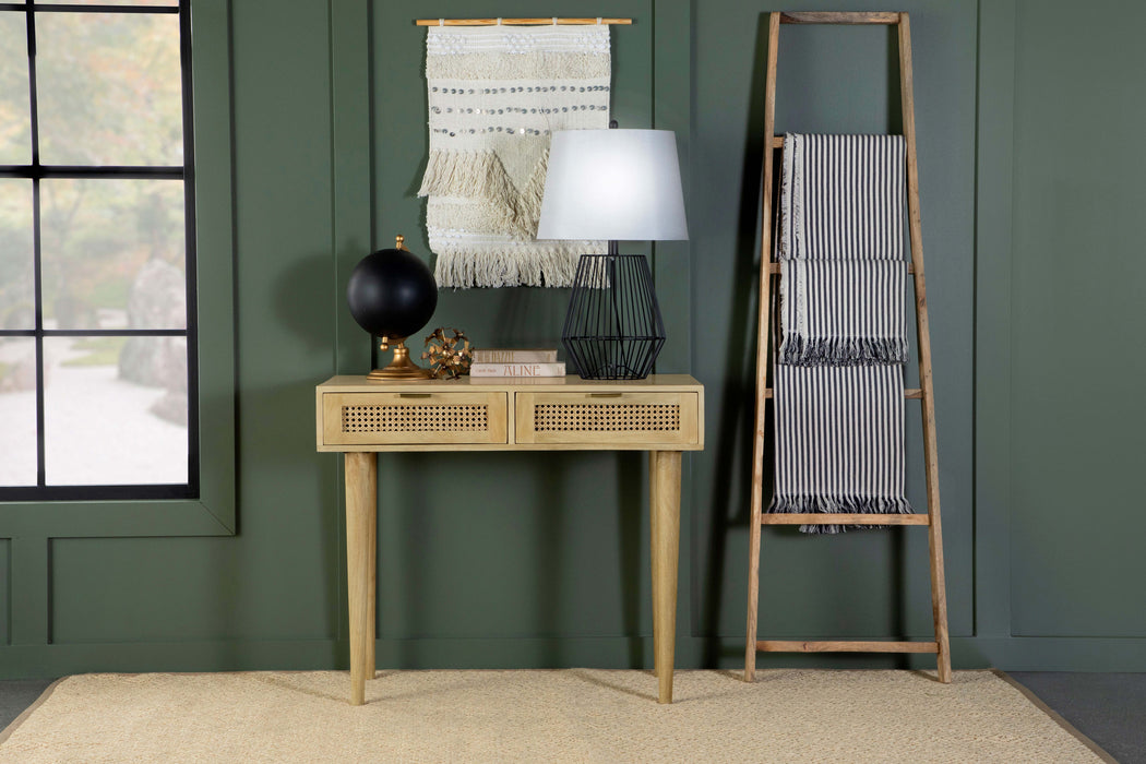 Zamora 2-drawer Entryway Console Accent Table Natural