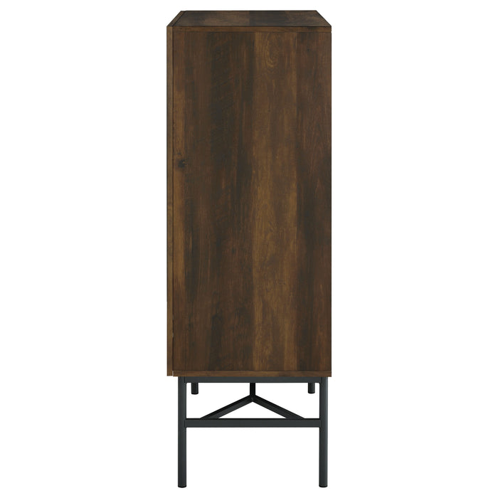 Bonilla 2-door Engineered Wood Cabinet Dark Pine