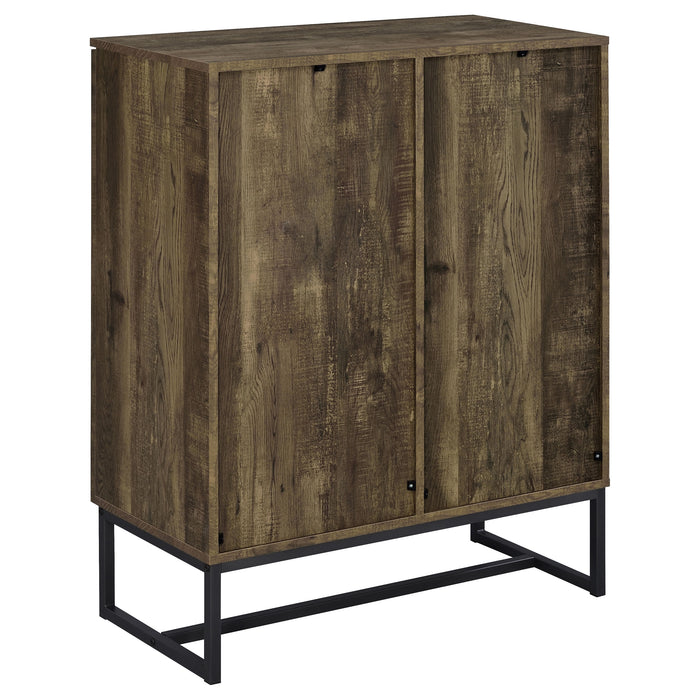 Carolyn 2-door Engineered Wood Accent Cabinet Rustic Oak