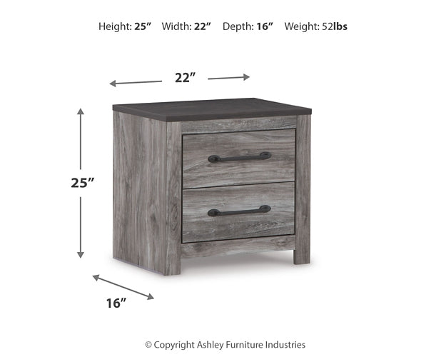 Bronyan King Panel Bed with Dresser and Nightstand