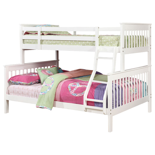 Chapman Wood Twin Over Full Bunk Bed White